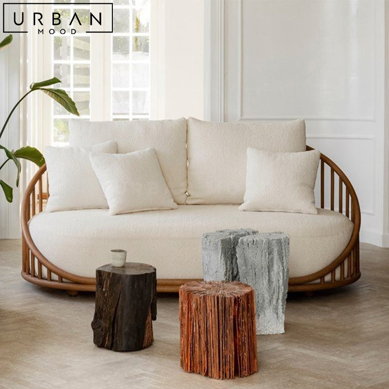 TANIS Japandi Solid Wood Sofa – Urban Mood