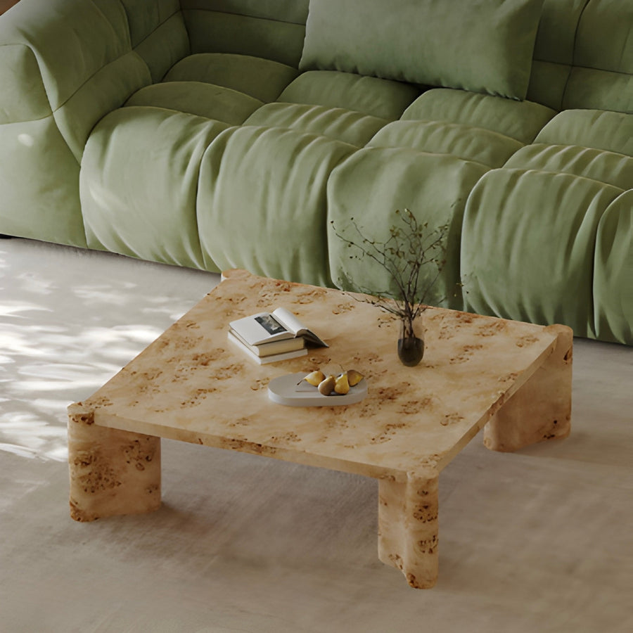 TANRO Mappa Burl Solid Wood Coffee Table - Urban Mood Singapore