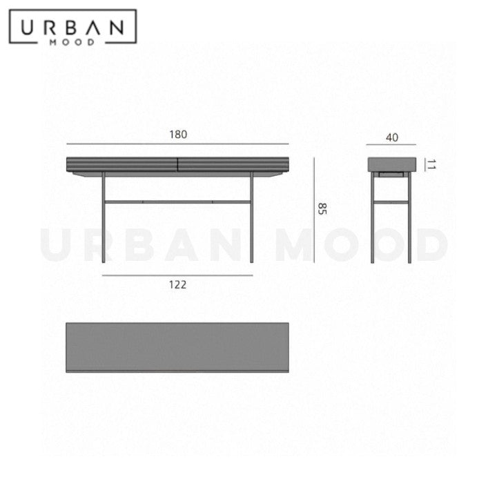 TATAN Modern Solid Wood Console Table