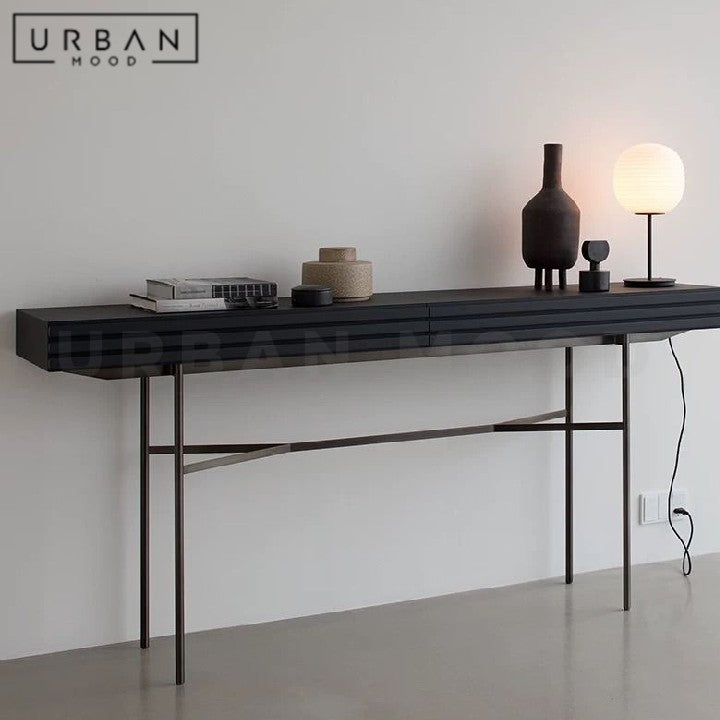 TATAN Modern Solid Wood Console Table