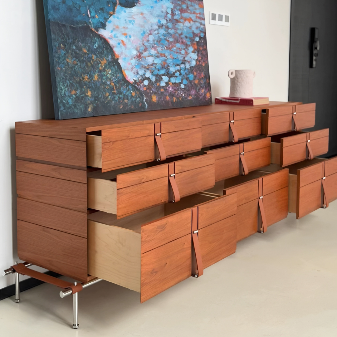 TAVENOR Modern Solid Wood Chest Of Drawers - Urban Mood Singapore