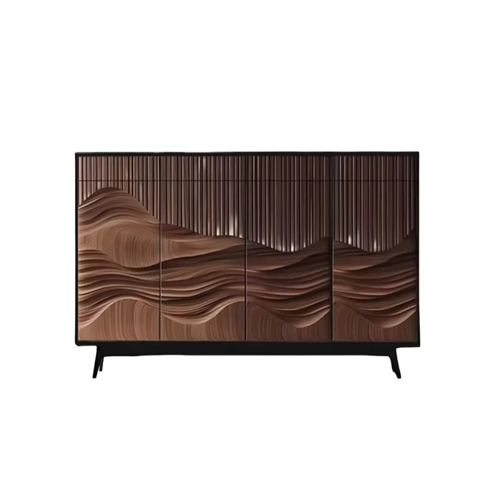 TAVESCO Rustic Walnut Wood Sideboard - Urban Mood Singapore