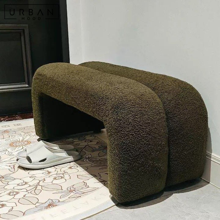 FIKA Modern Boucle Bench