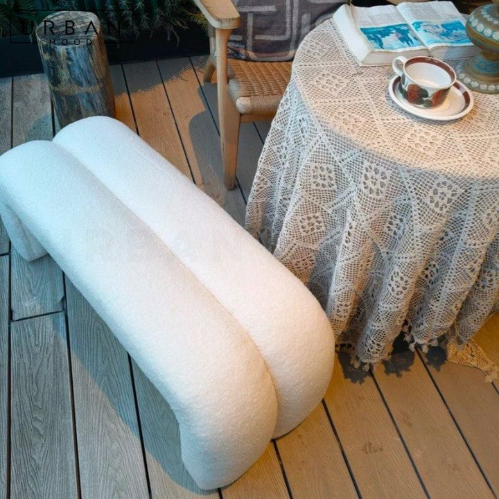 FIKA Modern Boucle Bench