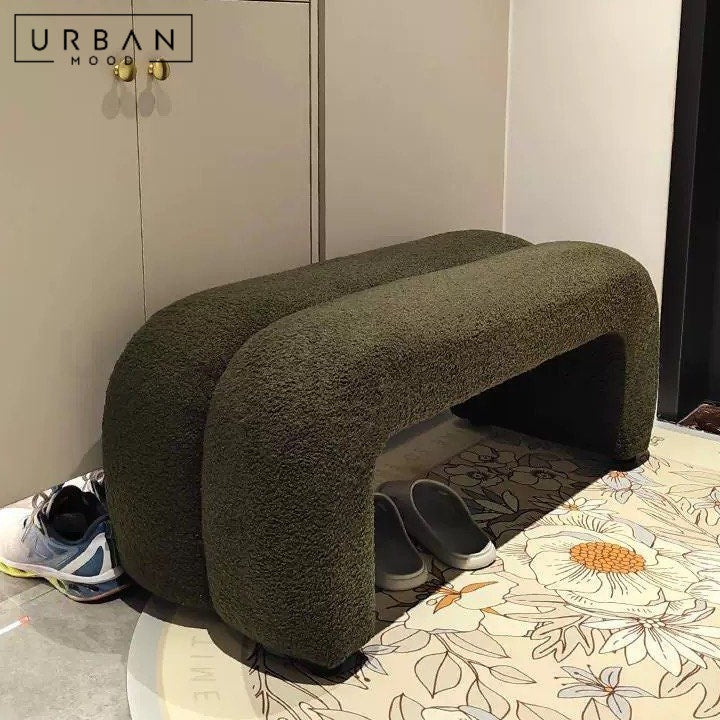 FIKA Modern Boucle Bench