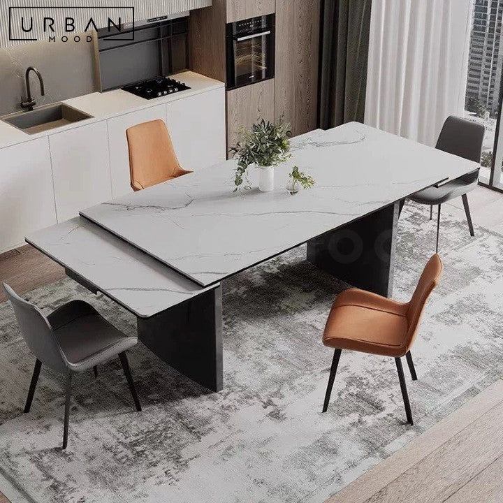 TAWN Modern Extendable Sintered Stone Dining Table