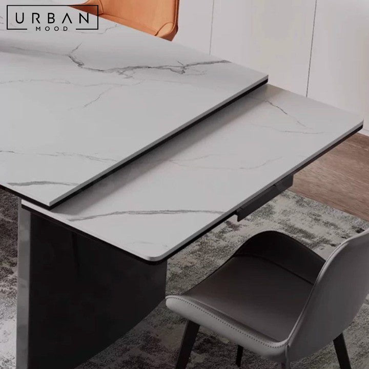 TAWN Modern Extendable Sintered Stone Dining Table