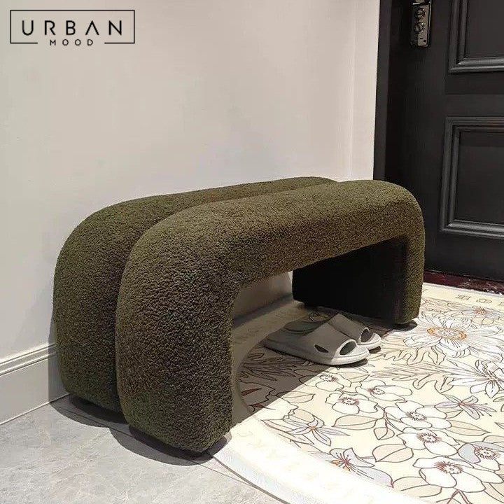 FIKA Modern Boucle Bench