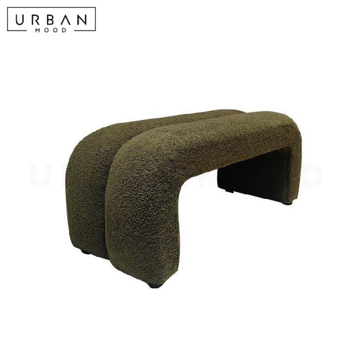 FIKA Modern Boucle Bench