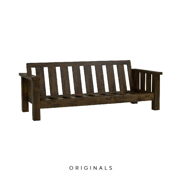 TEFAL Rustic 3 Seater Fabric Sofa