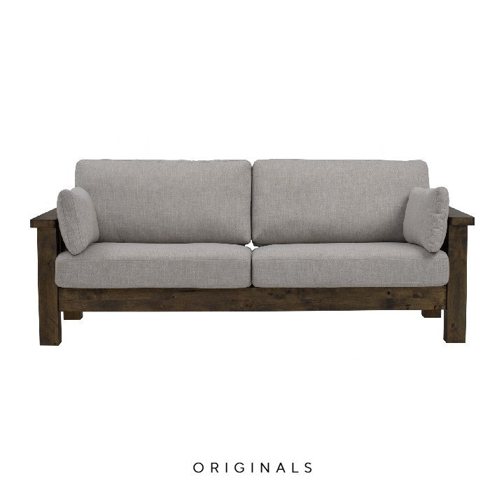 TEFAL Rustic 3 Seater Fabric Sofa