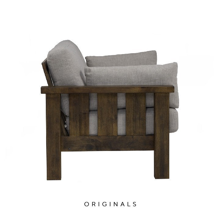 TEFAL Rustic 3 Seater Fabric Sofa