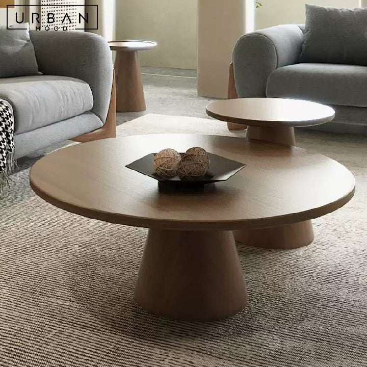 LILA Round Wood Coffee Table