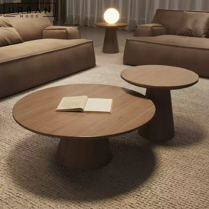 LILA Round Wood Coffee Table