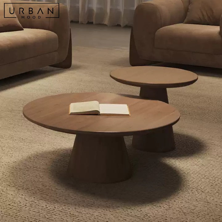 LILA Round Wood Coffee Table