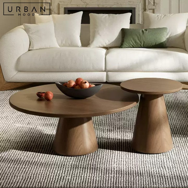 LILA Round Wood Coffee Table