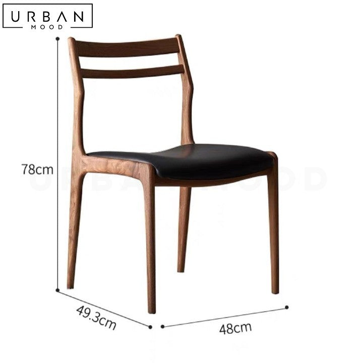 TEREZ Rustic Solid Wood Dining Chair