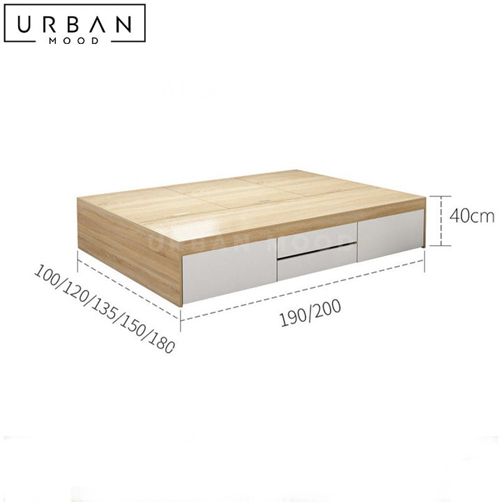 THANI Modern Storage Bedframe