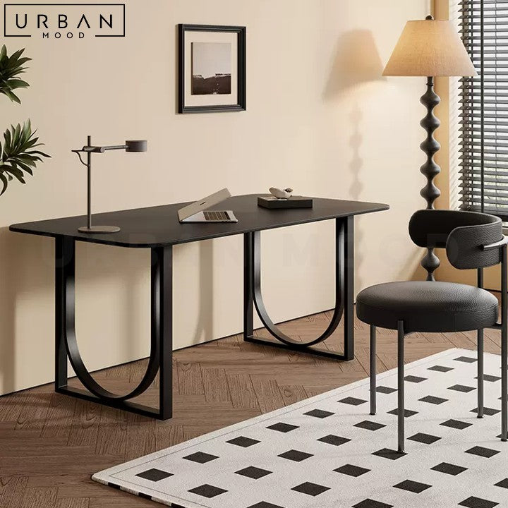 THEOD Modern Sintered Stone Study Table – Urban Mood