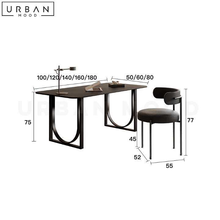 THEOD Modern Sintered Stone Study Table