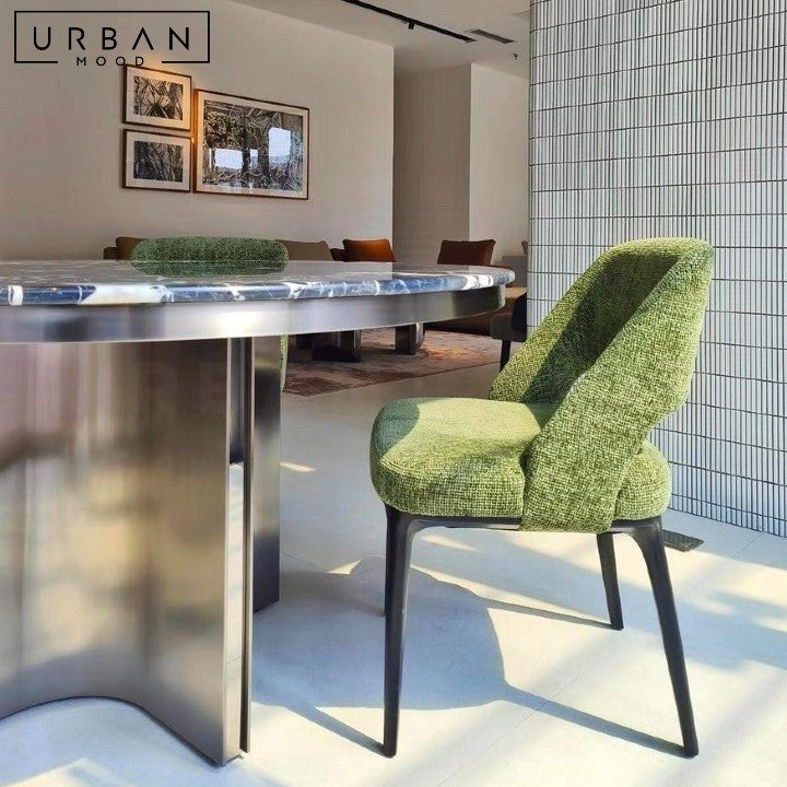 THEYA Modern Fabric Dining Chair