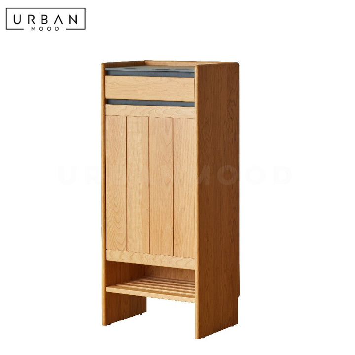 THYMA Japandi Solid Wood Shoe Cabinet