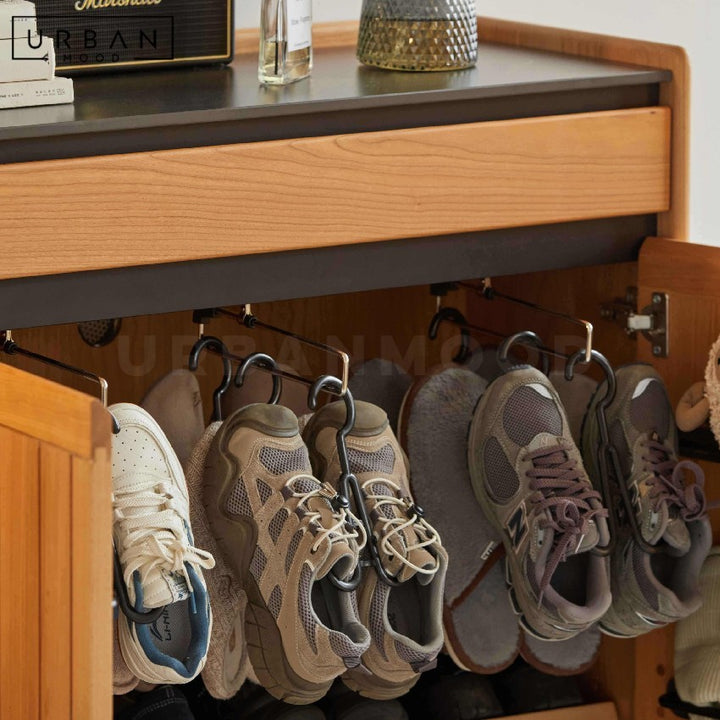 THYMA Japandi Solid Wood Shoe Cabinet