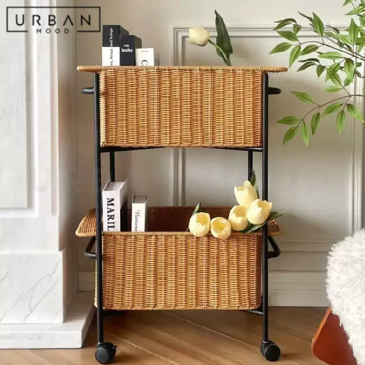 THYS Modern Rattan Trolley