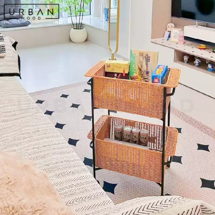 THYS Modern Rattan Trolley