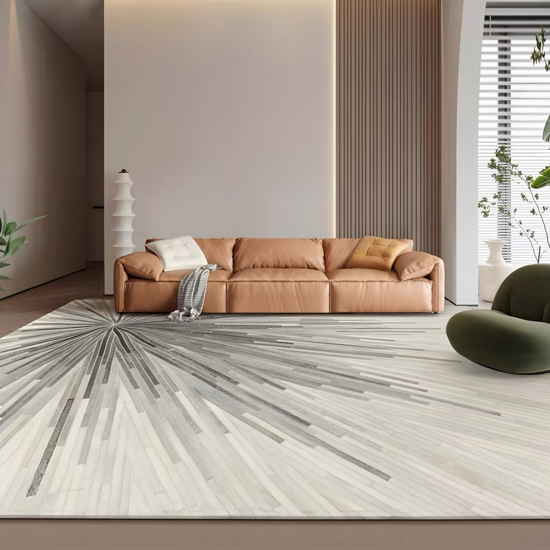 TIARE Modern Cowhide Leather Rug - Urban Mood Singapore