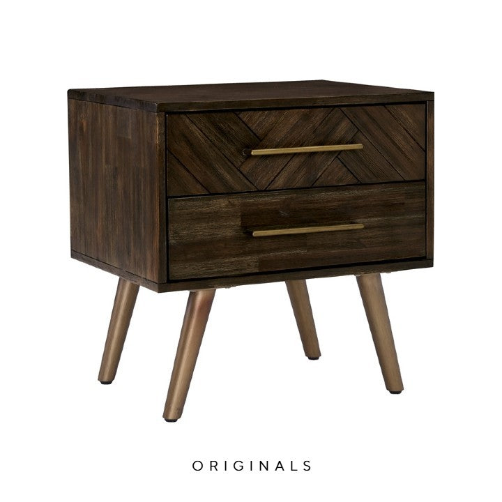 TILAH Modern Solid Wood Bedside Table