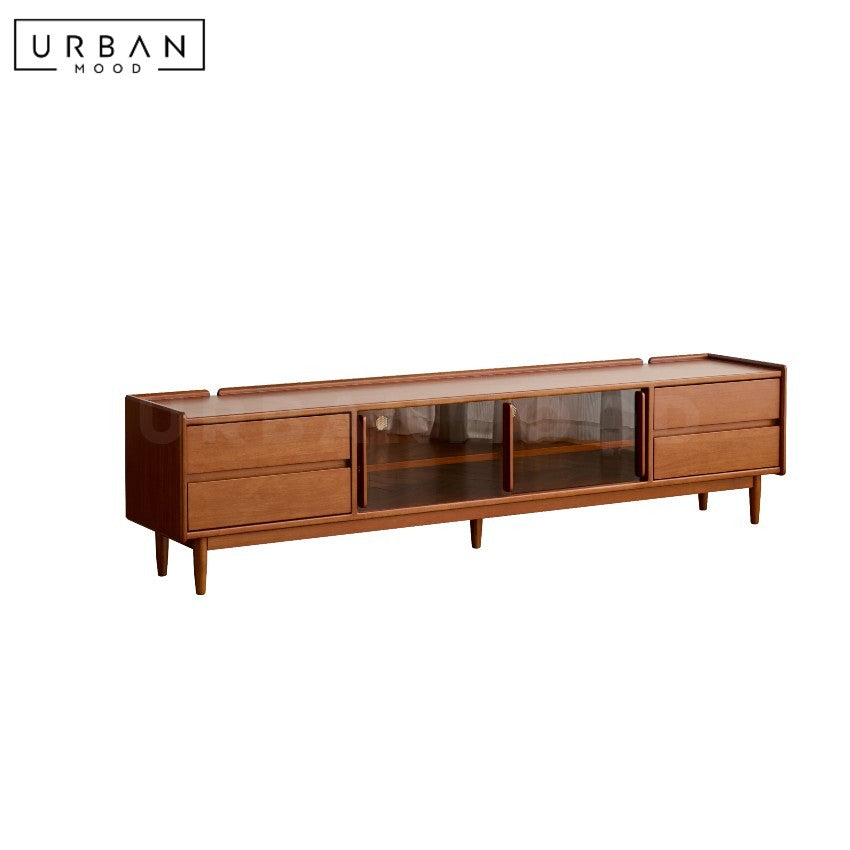 TILLEN Modern Solid Wood TV Console