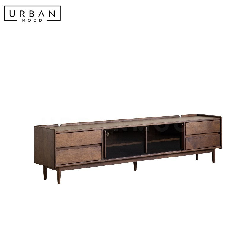 TILLEN Modern Solid Wood TV Console