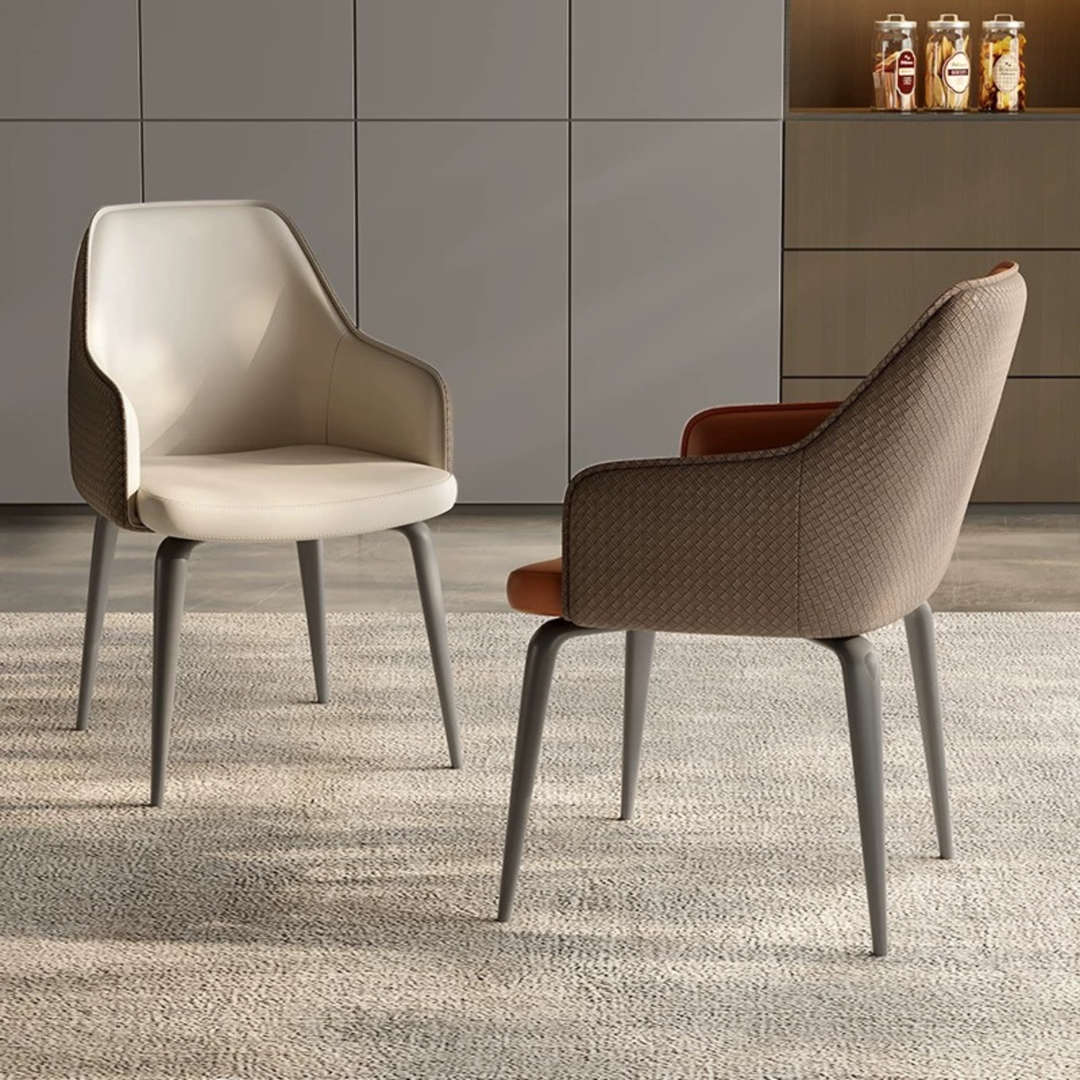 TIMBERS Modern Leather Dining Chair - Urban Mood Singapore