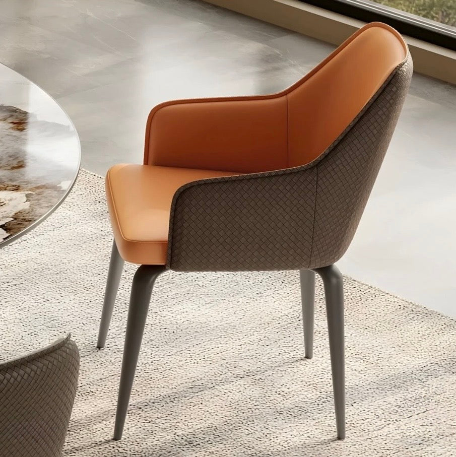 TIMBERS Modern Leather Dining Chair - Urban Mood Singapore