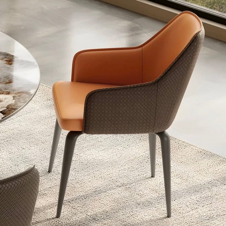 TIMBERS Modern Leather Dining Chair - Urban Mood Singapore