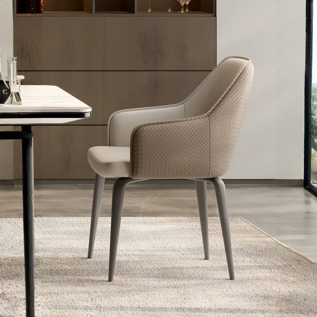 TIMBERS Modern Leather Dining Chair - Urban Mood Singapore
