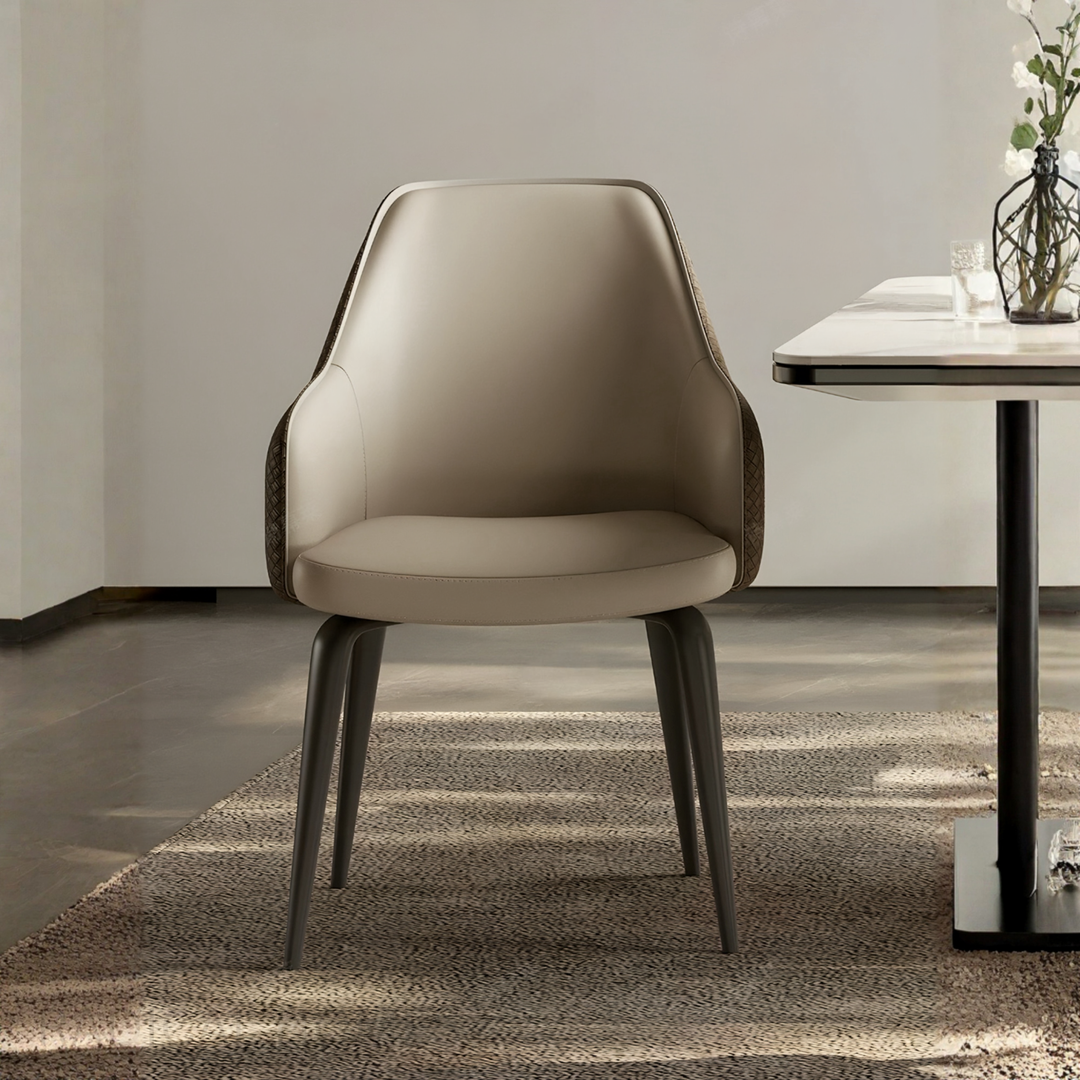 TIMBERS Modern Leather Dining Chair - Urban Mood Singapore