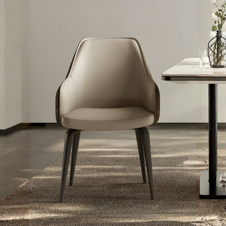 TIMBERS Modern Leather Dining Chair - Urban Mood Singapore