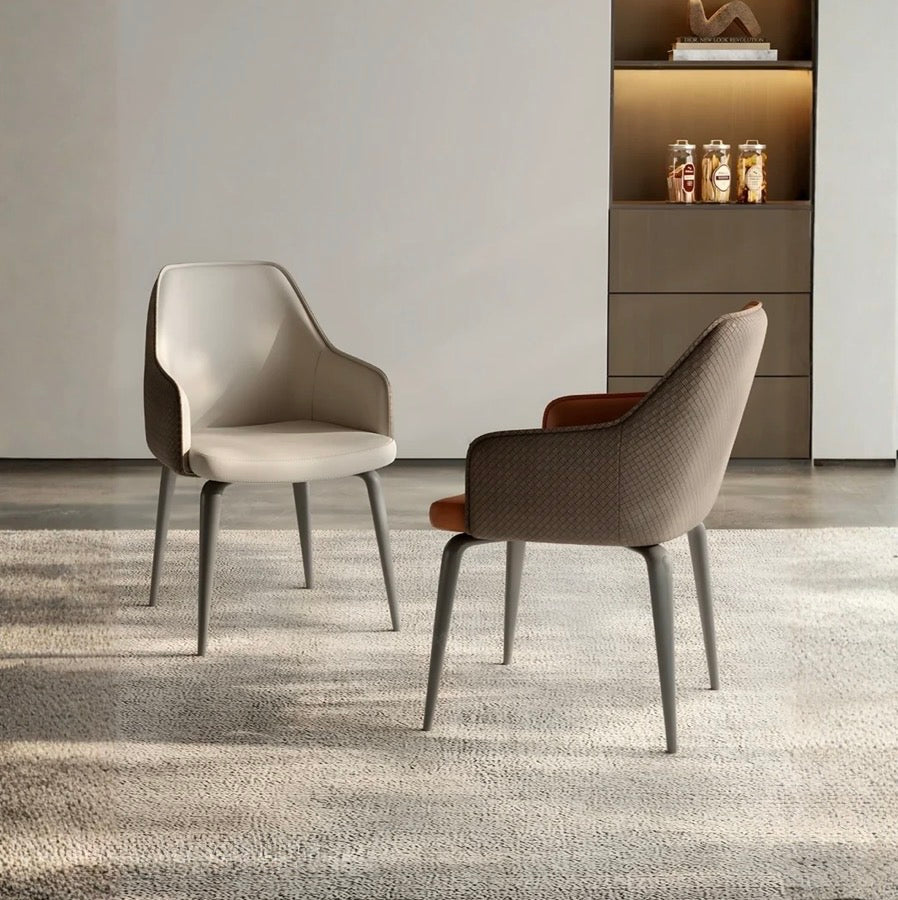 TIMBERS Modern Leather Dining Chair - Urban Mood Singapore