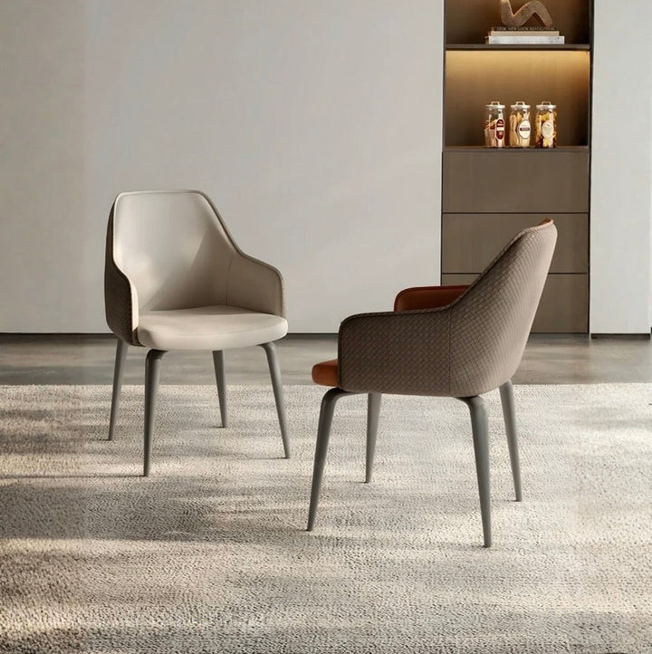 TIMBERS Modern Leather Dining Chair - Urban Mood Singapore