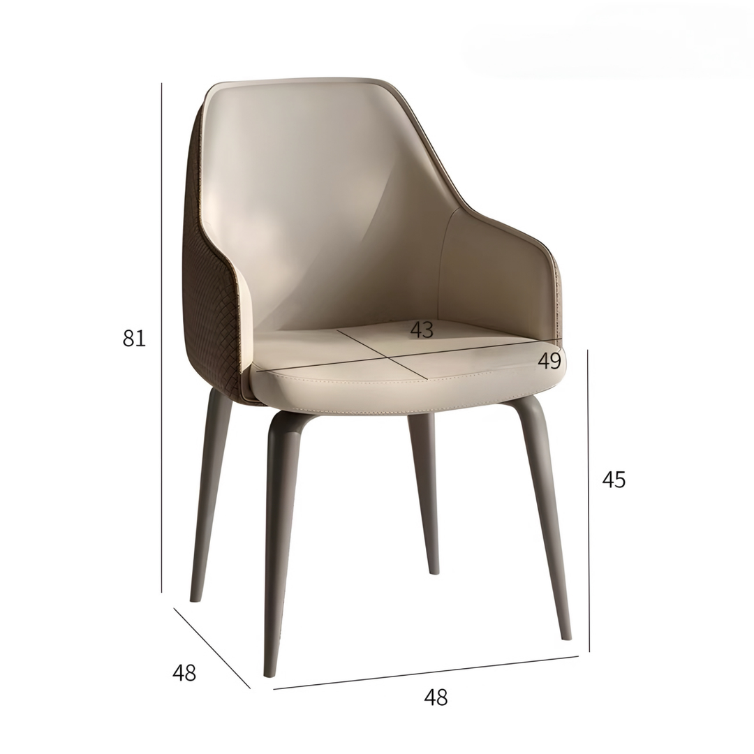 TIMBERS Modern Leather Dining Chair - Urban Mood Singapore