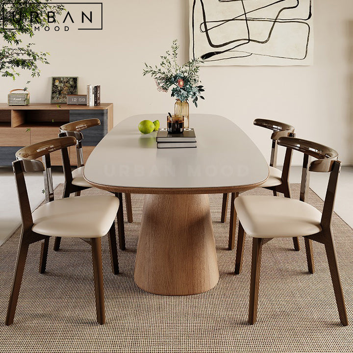 TITAN Japandi Sintered Stone Dining Table