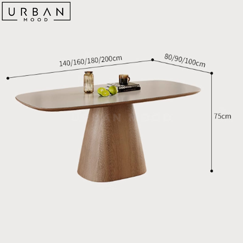 TITAN Japandi Sintered Stone Dining Table