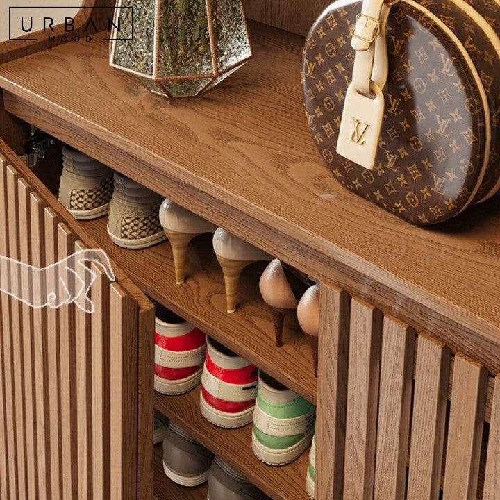 HOLLEN Modern Solid Wood Shoe Cabinet