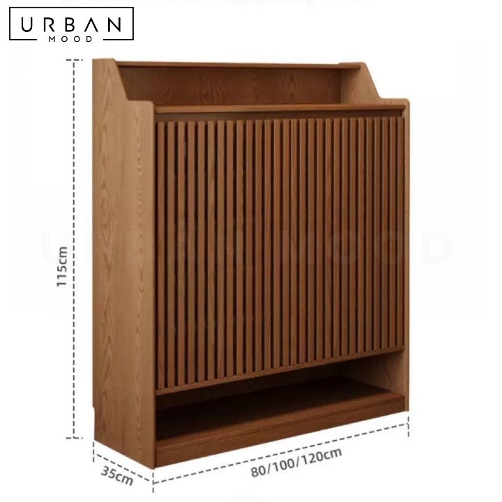 HOLLEN Modern Solid Wood Shoe Cabinet