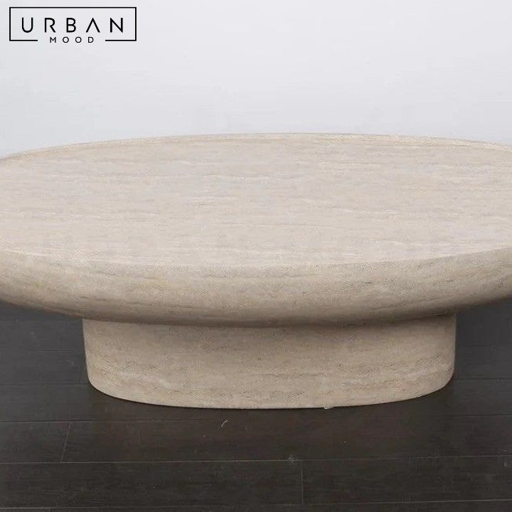 TOLOZA Modern Travertine Coffee Table