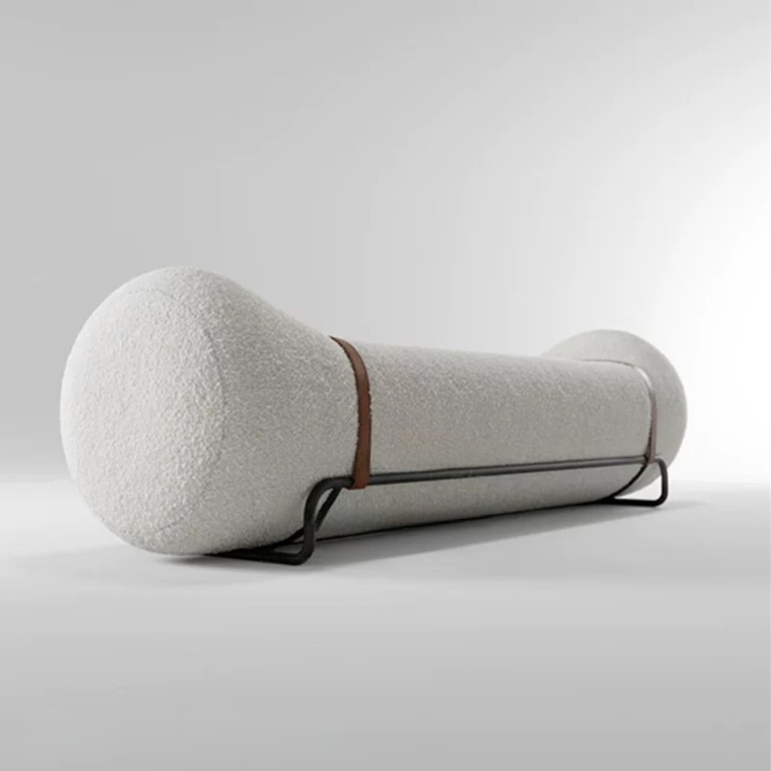 TOLVEN Modern Boucle Bench - Urban Mood Singapore