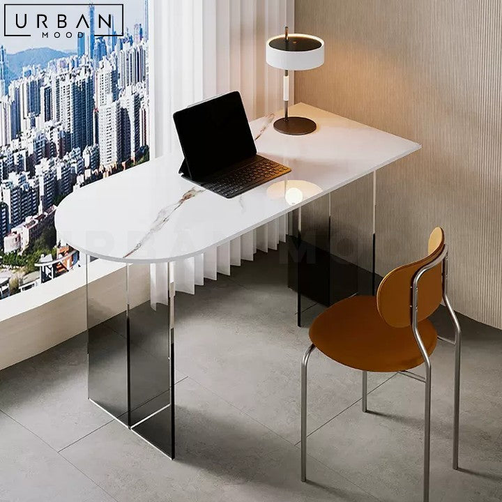 TONA Modern Sintered Stone Study Table – Urban Mood