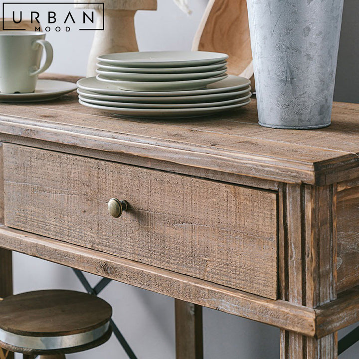 TONY Vintage Solid Wood Console Table